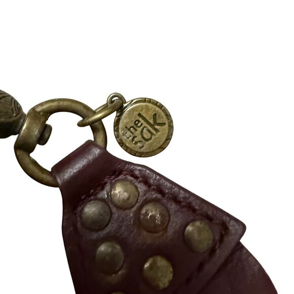 The Sak Women Silverlake Hobo Shoulder Bag  Patchwork Leather Cabernet Burgundy - Picture 5 of 10